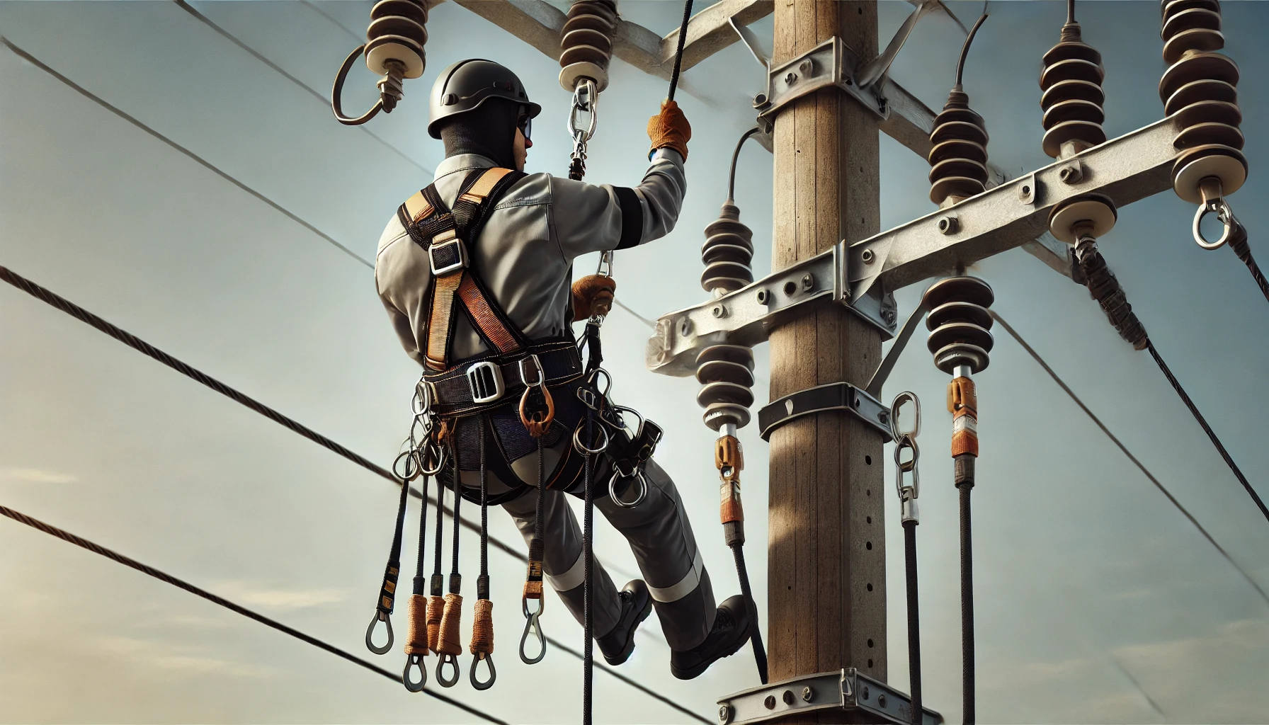 cinto tipo paraquedista para eletricista