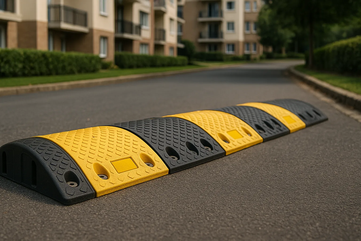 Lombada de borracha para condomínio