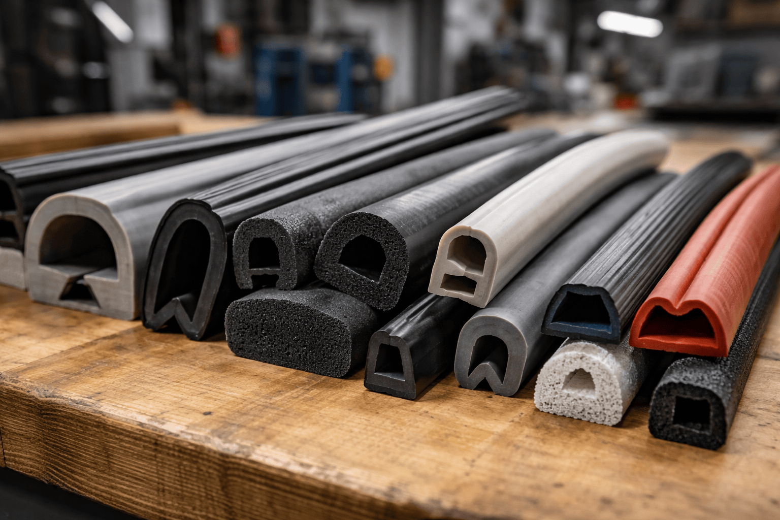 Moldes para vedação em perfil de borracha