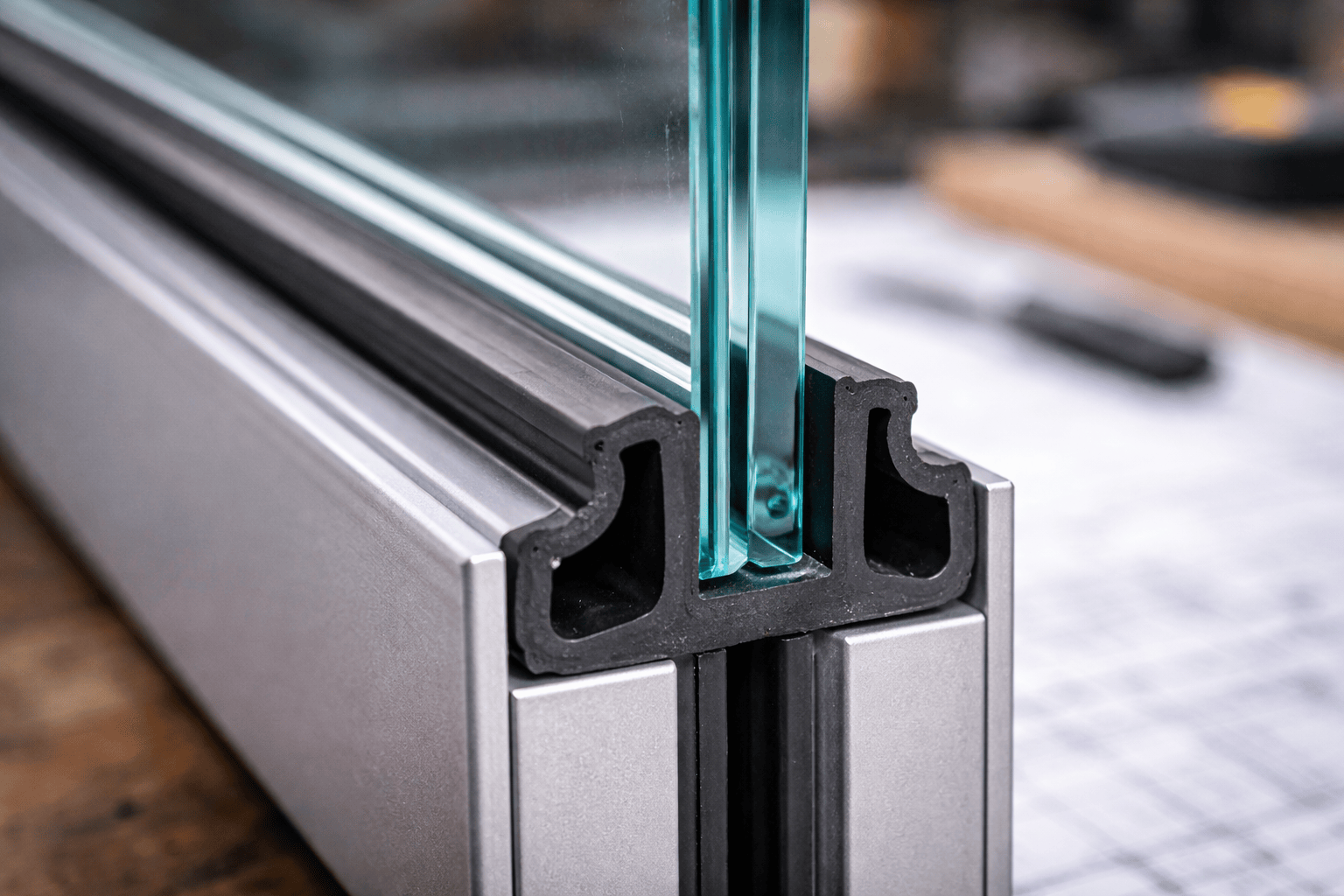 Perfil de borracha para vidro