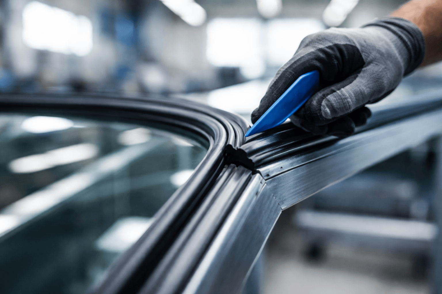 Borracha de guarnição para vidros