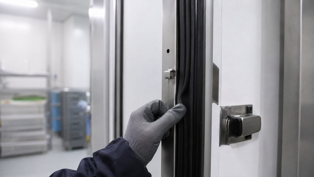 Borracha de vedação para portas de ambientes frios e climatizados